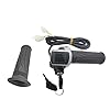 Electric Bike Throttle Grip Electric Bicycle Scooter Twist Throttle Grips 36V with LCD Display and Power Key Locker #1