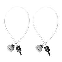 JECOMPRIS 2 Stück Vakuumverpackungsmaschine Vakuumiergerät Vakuumiergerät Schlauch Ersatz Vakuumierrohr Vakuumiergerät Adapter Küchenvakuum Befestigungsset Zubehör Anschlussschlauch