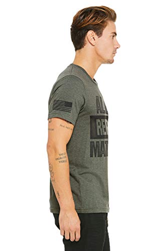 Superluxe Clothing Mens All Reps Matter American Flag Lifting Workout T-Shirt