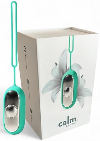 Glowco CalmCarry Sleep Aid Device – Handheld Microcurrent Relaxation Tool, Supports Calm, Focus & Gentle Relief, USB Rechargeable, Portable Wellness Device for Adults & Kids | Teal Calm Carry
