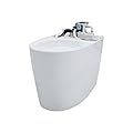 TOTO CT989CUMFG#01 NEOREST Dual Flush 1.0 or 0.8 GPF Elongated Toilet Bowl for AH and RH, White-CT989CUMFG, Cotton White