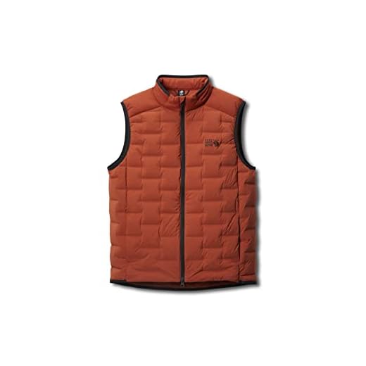 Mountain Hardwear Men's Standard StretchDown Vest, Dark Copper, X-Large