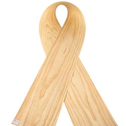 Chapa de madera de pino natural de Nueva Zelanda, 0,2 mm de grosor, 2,5 x 0,23 m, para muebles, decoración del hogar, bricolaje y más, con hermosa textura.