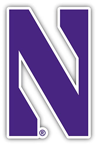 Imán decorativo de vinilo Northwestern University Wildcats 4 pulgadas miniatura 1