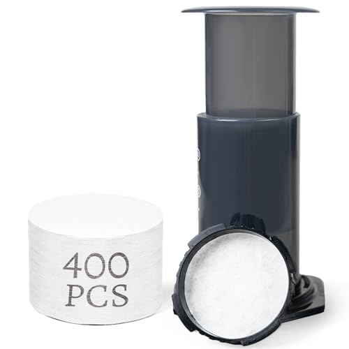 Portable 400-Count Replacement Paper Filters, 4-Pack - Conveniently Sealed, Disposable