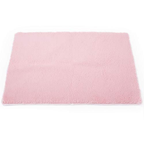 TTLOJ Rectangle Rug for Play Tent, Decorative Area Rug, Fluffy Soft Mat Pad for Kids' Playhouse, Nursery, Children's Room Decor, Dormitory Velvet 50.5