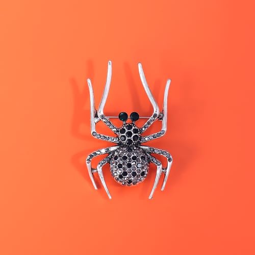 Image of YOQUCOL Halloween Spider Shape Brooch Pins for Women Girls Gift