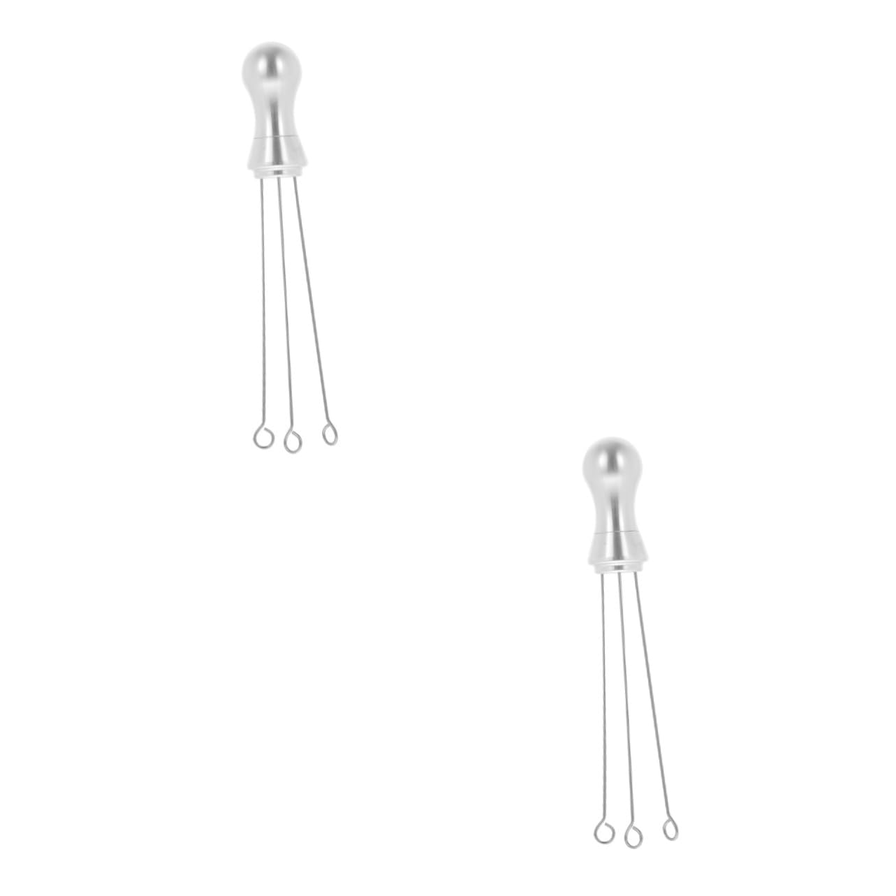 FUNOMOCYA 2pcs Espresso Stirring Tool Powder Stirrer Aluminum Alloy Stirrer Tamper Improve Extraction