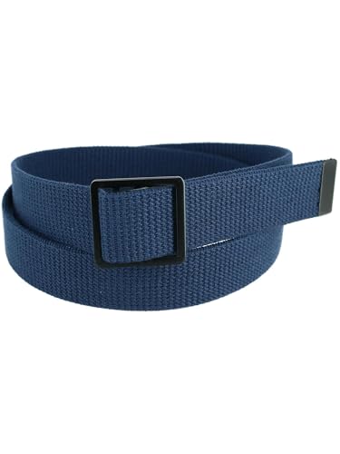 CTM Men's Big & Tall Military Grade Belt with Open Face Buckle3