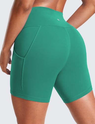 Image of CRZ YOGA Butterluxe Biker Shorts Pockets 5 inch