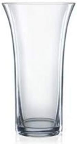 Bohemia Crystal Glass Vase 255mm,Set of 1,Transparent,Non Lead Crystal