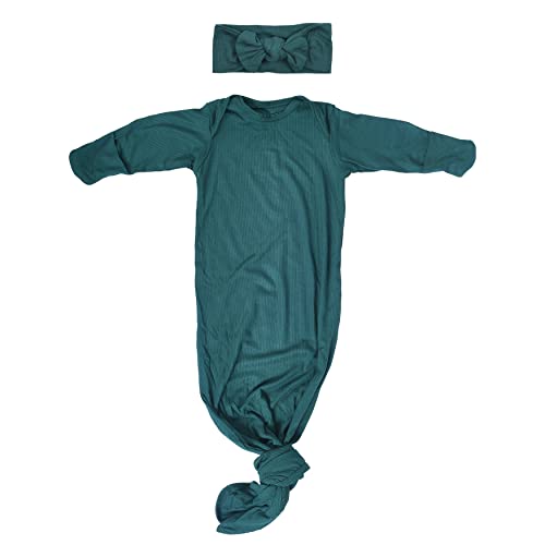 Image of Three Little Tots Newborn Baby Knotted Tie Gown - Infant