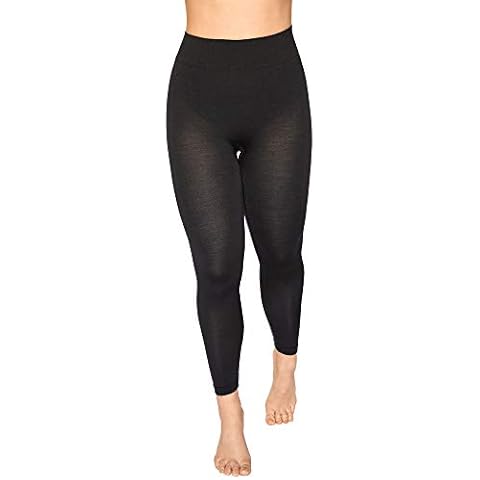 Relaxsan Zero 3200 (Black, XS) Women's Thermal Long Johns Breathable Base Layer Leggings in Dryarn Fiber and Merino Wool Cover