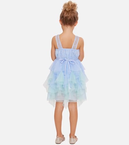 Bonnie Jean Girls 3M-16 Sequins Bodice Fairy Hem Mesh Dress4