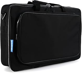 Familiar Pedaltrain soft case styling Exterior accessory storage pocket (sizes vary by model) Platinum SBS zippers on main compartment and accessory storage pocket Premium shoulder strap with padded shoulder pad and enhanced swivel clasp Water-resist...