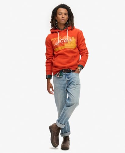 Sweat shirt Superdry Sweatshirt à capuche rayé à motif outdoor EU - vue 3