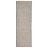 vidaXL Teppich rutschfest Pflegeleicht Sisalteppich Sisalläufer Läufer Vorleger Wohnzimmerteppich für Innenbereich Natur Sisal 100x300cm Sandfarbe