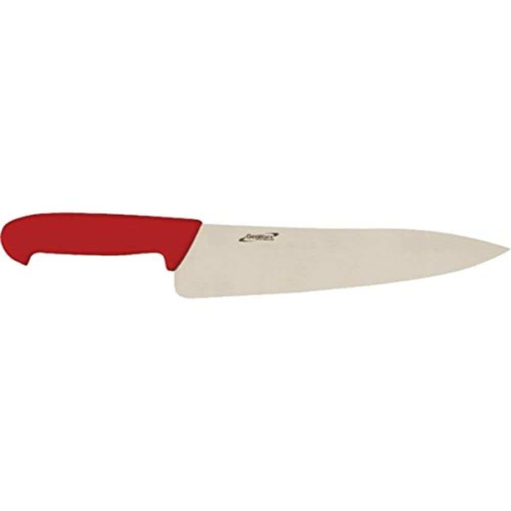 Genware NEV-K-C10R Knife, 10'' Chef, Red