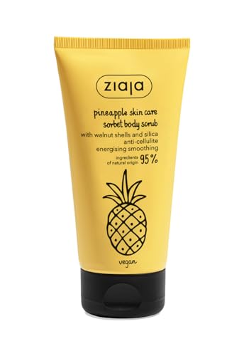 Ziaja Piña Exfoliante corporal anticelulítico con cáscaras de nuez y sílice, 160ml