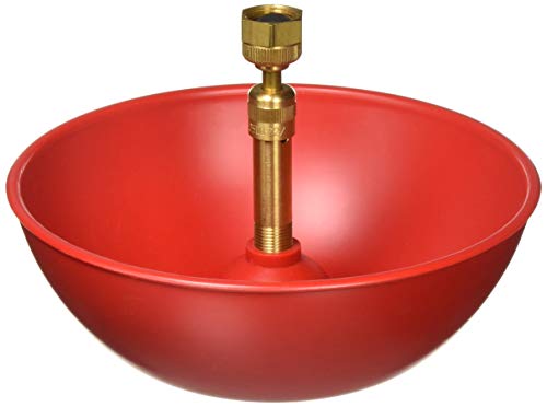 Little Giant Automatic Poultry Fount | Game Bird Fount | Heavy Duty Plastic | Waterer Bowl with Hose Attachment | 1.5 Quarts