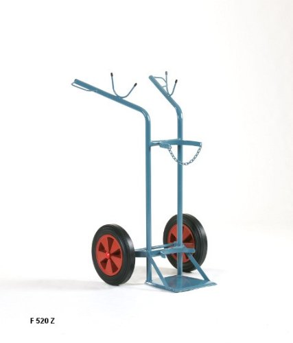 NIES Modellserie F5 Flaschenwagen für 1x 50 L, Variante:Ohne Werkzeugkasten + mit Vollgummireifen