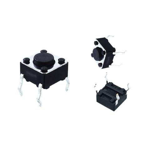 Interrupteur tactile 6x6mm bouton poussoir 4 broches pour bricolage électronique x12