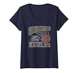 Womens Georgia Southern Eagles Basketball Vintage Lift Navy V-Neck T-Shirt