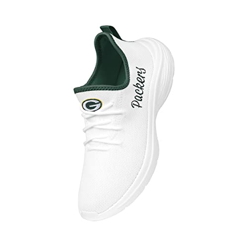 Image of FOCO NFL Womens NFL Team Logo White Athletic Shoes Sneakers
