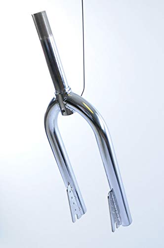 BMX BIKE 18" WHEEL CHROME FORKS 21.1mm x 135mm 1" STEERER NOS