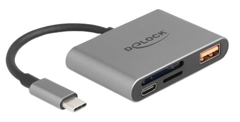 DeLOCK Czytnik kart USB-C do kart pamięci SD i Micro SD