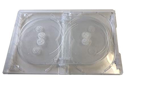 1 Megadisc New 25Mm Clear Dvd Replacement Case Hold 10 Discs With Flap Trays #TOP3