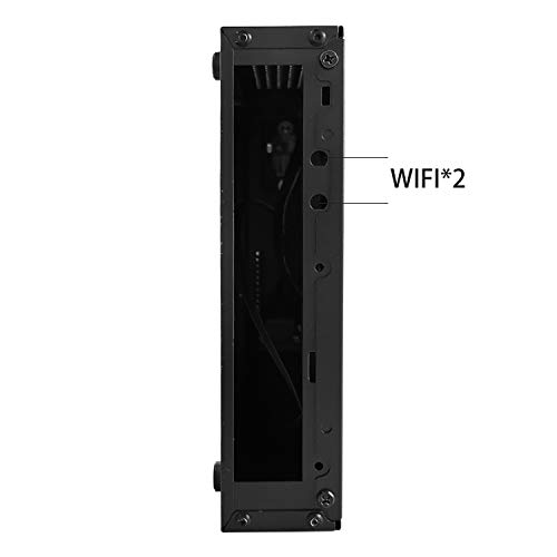 Goodisory TX01 SECC Fanless Thin Mini-itx HTPC Chassis with 2.5" Drive Bay and Vertical Stand Foot (Black)