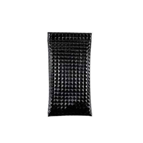 pipisweet 2/4 bolsas de piel sintética para gafas de sol con cordón, bolsillo para teléfono móvil, fundas de almacenamiento portátiles para gafas (negro, 4 piezas), Negro, Talla única