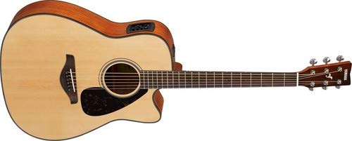 Yamaha FGX800C Solid Top Cutaway Acoustic-Electric Guitar, Dreadnought