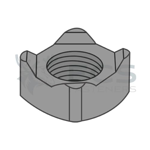 Generic M6-1.0 Din 928 Metric Square Weld Nut Steel Plain - ECS-M6D928