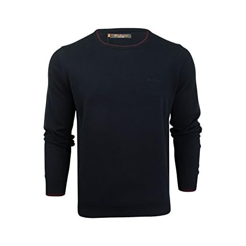 Ben Sherman Navy Tipped Knit Jumper XXL Cover