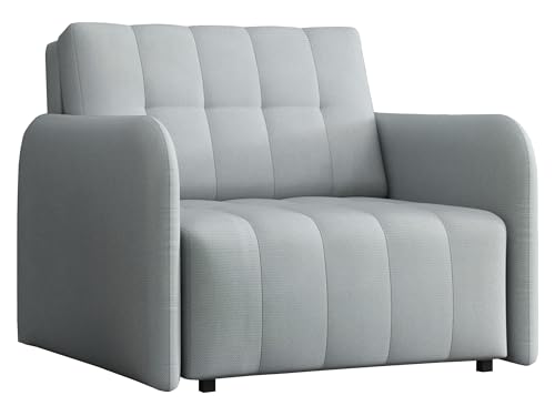 Mirjan24 Sofa Viva Grand I mit Schlaffunktion, einsitzer Schlafsofa mit Bettkasten, Polstersofa, Farbauswahl Bettsofa/Couch, Wohnlandschaft (Paros 5)