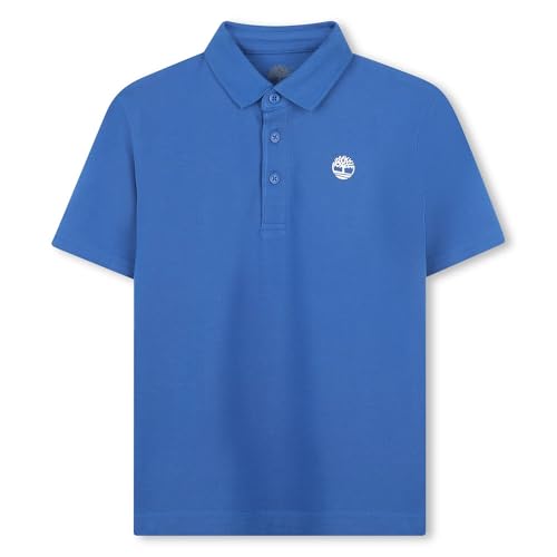 Image of Timberland Boys School Uniform Short Sleeve Pique Cotton Knit Polo Shirt, Kids Button Closure Premium Breathable Polo