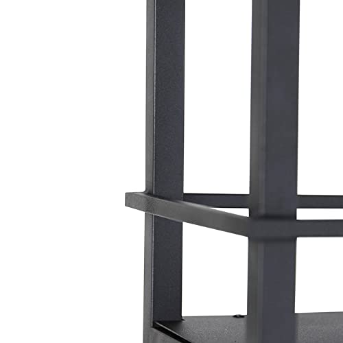 Qazqa cage rack - Lampada a sospensione tavolo soggiorno Industriale - 4 luce - L 100 cm - Nero - Industriale - Soggiorno I Camera da letto I Sala da Pranzo I Cucina