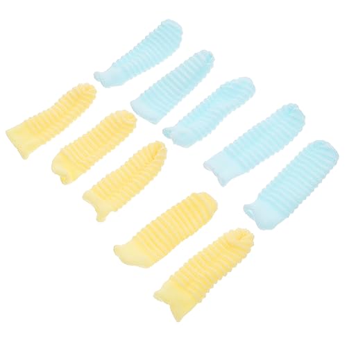 COSMEVIVI Effective Dog Cat Care 10pcs Finger Toothbrush and Tartar Elimination Brush for Pets