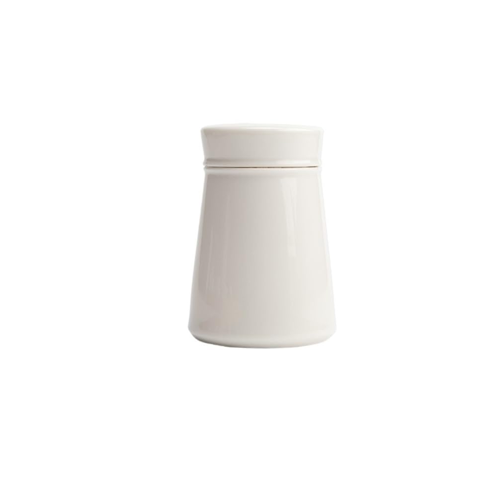 XYIANG Coffee Canister White Porcelain Bulk Tea Storage Jar Ceramic Sealed Jar Simple Storage Jar Sealed Jar Tea Set Storage Jar Tea Jar