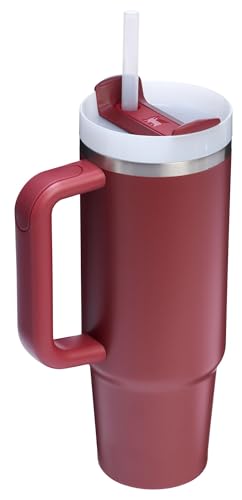 Image of STANLEY Quencher H2.0 Tumbler with Handle and Straw 30 oz | Flowstate 3-Position Lid | Cup Holder Compatible for Travel | Insulated Stainless Steel Cup | BPA-Free | Cranberry