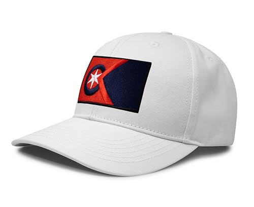 Image of International Tie City Hat for Men and Women, Adjustable Snapback Trucker Baseball Cap with Embroidered Patch