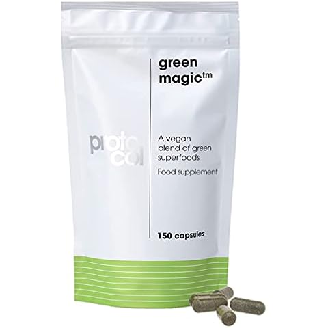 Proto-col - Green Magic, Super Greens and Multivitamins Vegan Blend Including Spirulina and Chlorella (150 Capsules) Cover