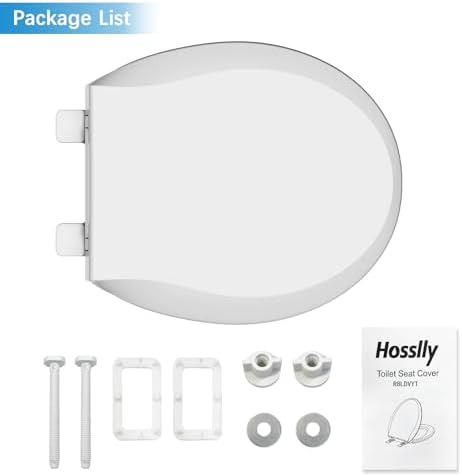 Soft Close Commercial Toilet Seat – 17” Round, Thickened White PP, Quiet Lid, Easy Install & Clean, Never Loosen, Restroom Grade, Fits Most Standard Toilets – Size: 17"; Color: White - 4