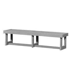 Dent-Saver Bench for Tennis Courts, Locker Rooms, Parks, Marina, and More (Gray, 4)