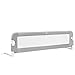 COSTWAY Barrière de Lit Pliable pour Bébé/Enfant Barre de Lit Rabattable avec Mousse Souple, Trous Pré-Percés Barrière de Protection Bébé Chambre à Coucher (Gris, 150 x 42 CM)