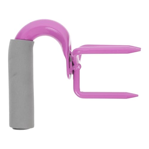 INOOMP Cultivateur Manuel à Griffes en Acier Robuste, Outil de Désherbage et Décompacteur pour Potager et Jardin, 1 Pièce Couleur Violette Boîte de Rangement Pratique