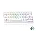 Akko Teclado TAC75 HE 8K Hz Rapid Trigger, Teclado con Cable con Efecto Hall y 75% de distribución,Interruptor magnético, actuación Ajustable, Snap Tap,ARGB (Blanco translúcido,Interruptor Glare)