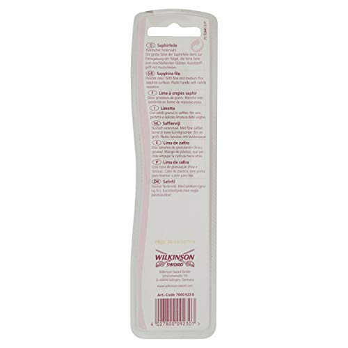 Wilkinson Sword Maniküre Feile Saphirfeile Nagelfeile, 18 cm Länge, 1 St – Bild 6